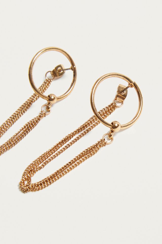Chain Loop Hoop Earrings #2