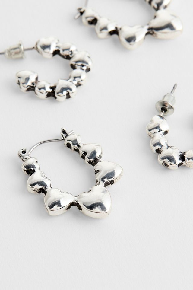 Silence + Noise Heart Hoop Earrings 2-Pack #2