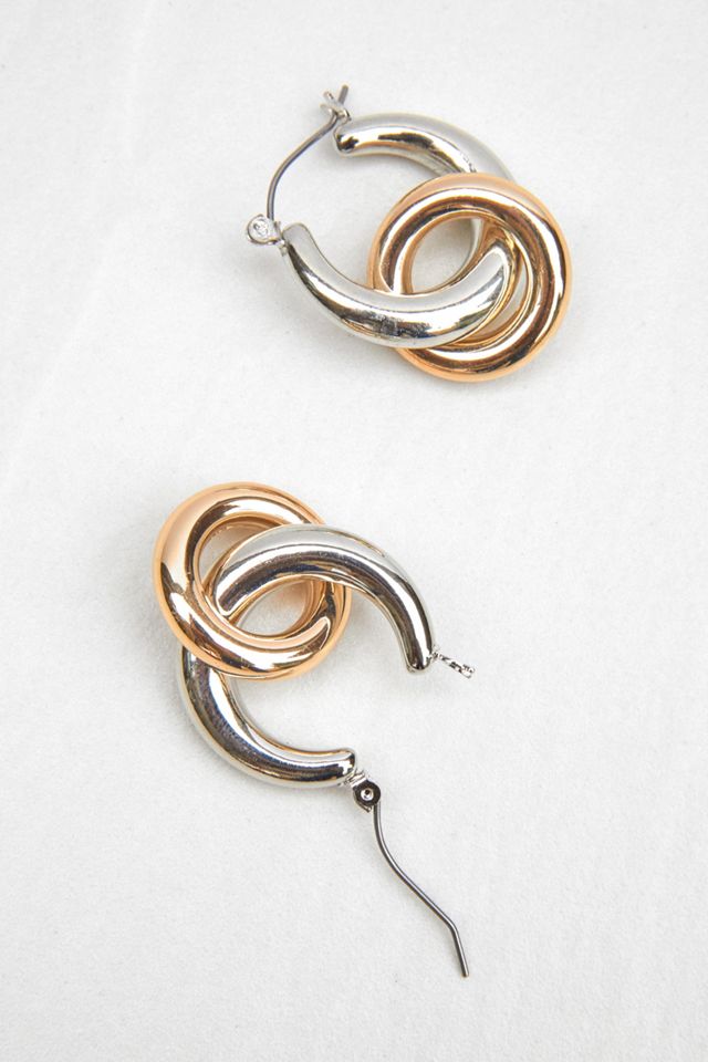 Robuste Creolen in Silber und Gold #1