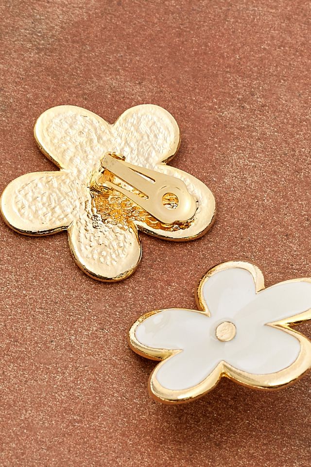 Susan Caplan Vintage Floral Clip Pendientes #1