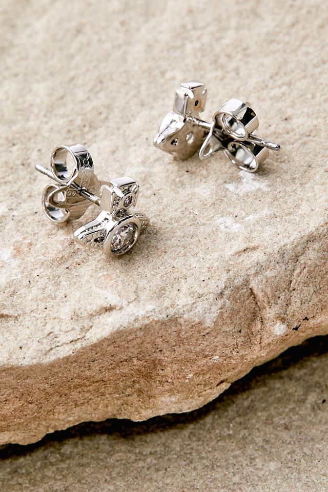 Vivienne Westwood Silver-Tone London Orb Earrings | Urban