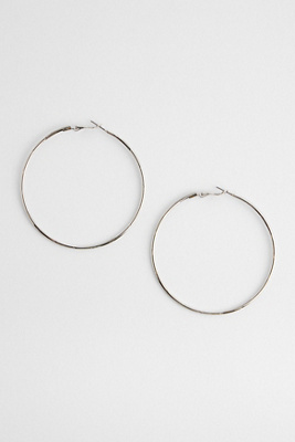 Boucles d'oreilles créoles XL gravées en taille: TAILLE UNIQUE - Silence + Noise - Modalova