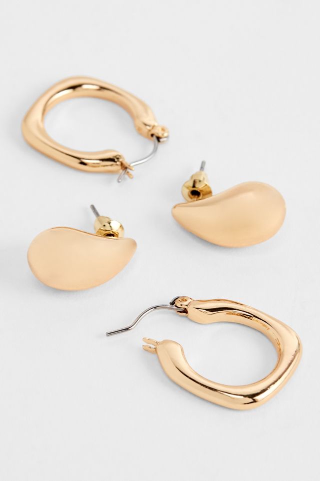 Silence + Noise Teardrop Hoop Earrings 2-Pack #1