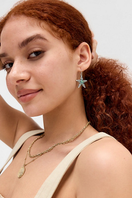 Boucles d'oreilles étoile gravées en taille: TAILLE UNIQUE - Silence + Noise - Modalova