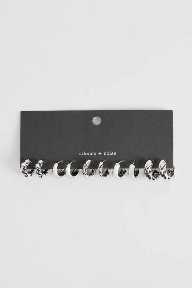 Paquete de 5 Aretes de Aro Silence + Noise #1