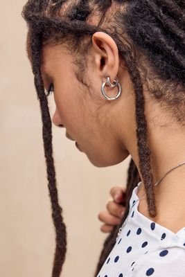 Silence + Noise Tunnel Hoop Earrings 3-Pack