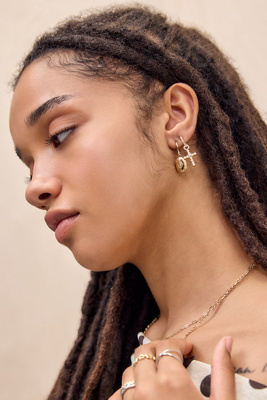 Boucles d'oreilles à loquet en croix - Lot de 2 taille: TAILLE UNIQUE - Silence + Noise - Modalova