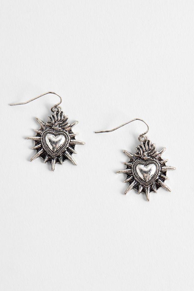Silence + Noise Sacred Heart Earrings #2