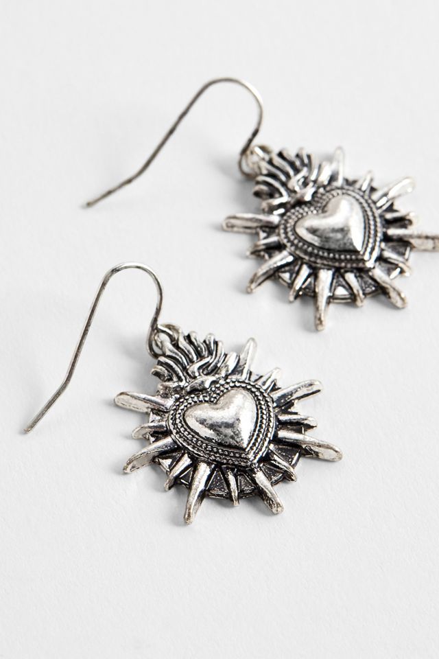 Silence + Noise Sacred Heart Earrings #1
