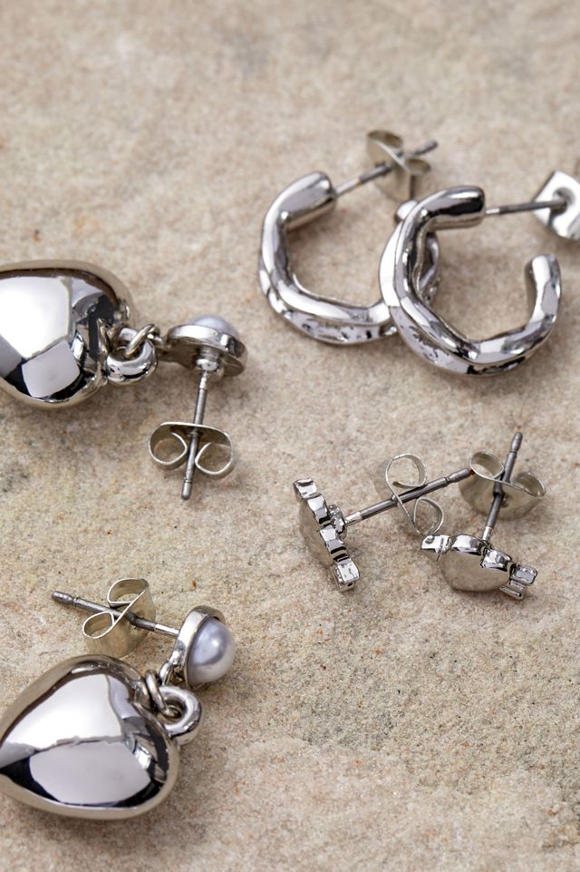 Silence + Noise Heart Earrings Multipack  #1