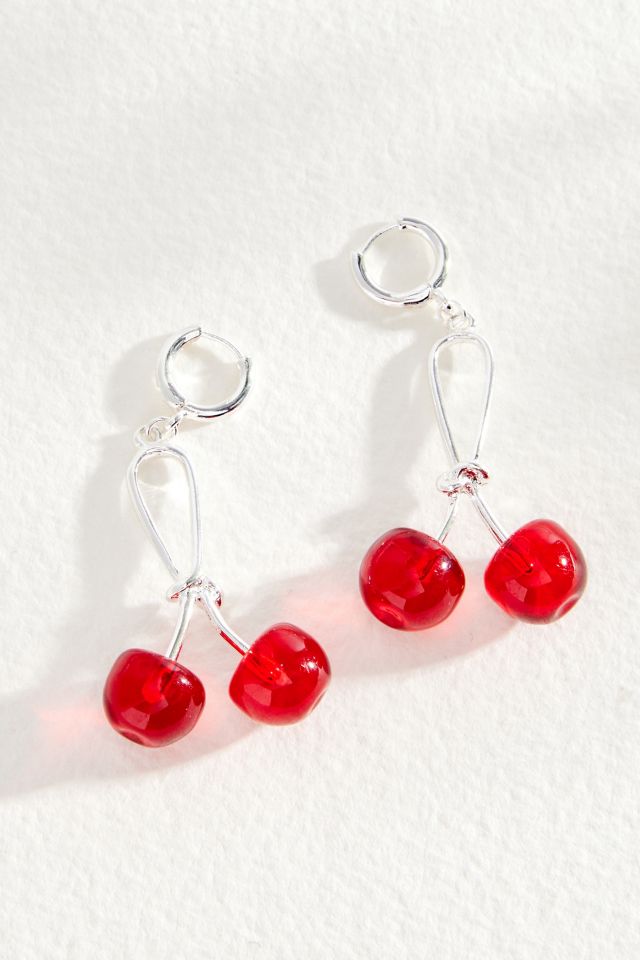 Silence + Noise Cherry Earrings | Urban Outfitters UK