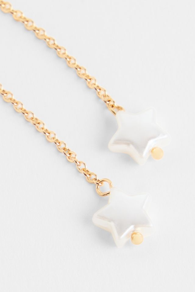 Silence + Noise Star Pearl Drop Earrings #2