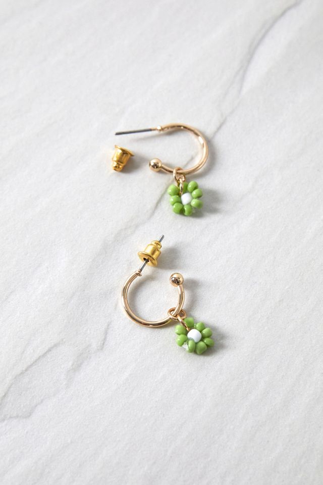 GREEN FLORAL DROPS #1