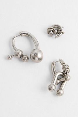 Lot de 3 boucles d'oreilles Trance Minga London