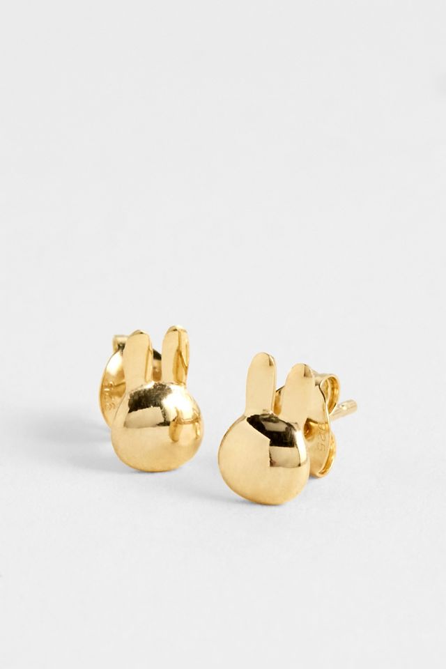 Miffy 18ct Gold Plated Stud Earrings