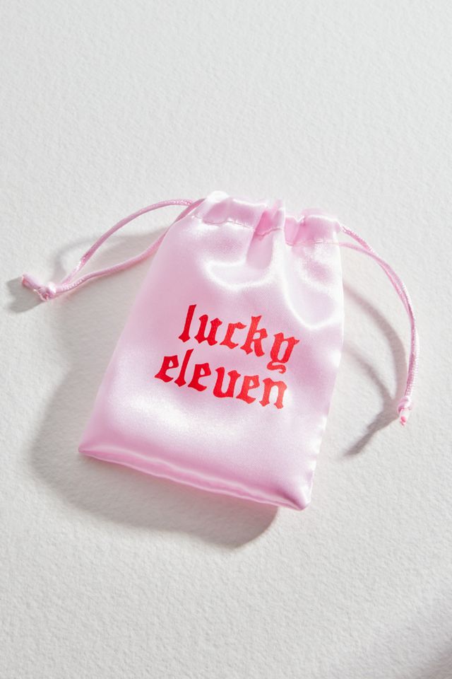 Lucky Eleven Puffy Star Hoop Earrings #2