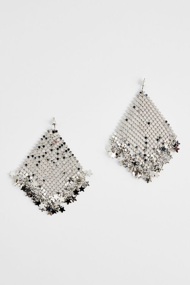 Boucles d'oreilles en cotte de mailles Silence + Noise #1