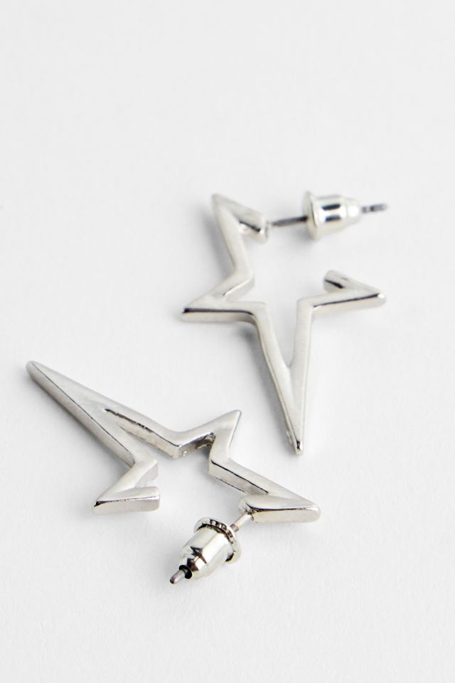 Créoles étoiles irrégulières Silence + Noise #1