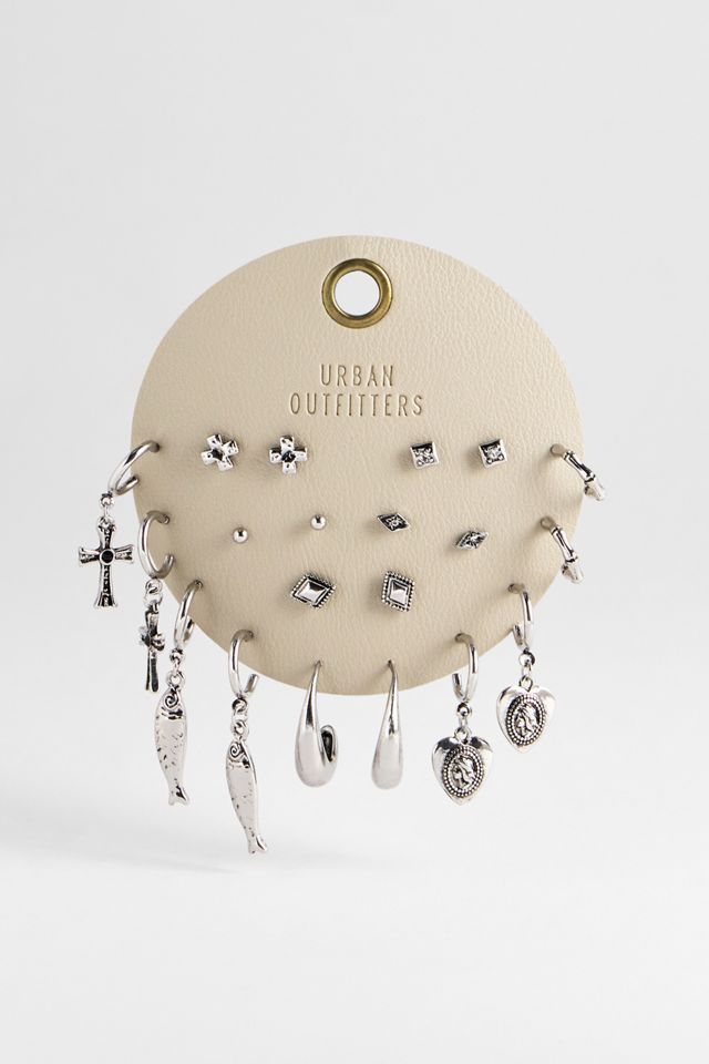 Silence + Noise Cross & Fish Earrings 10-Pack #1