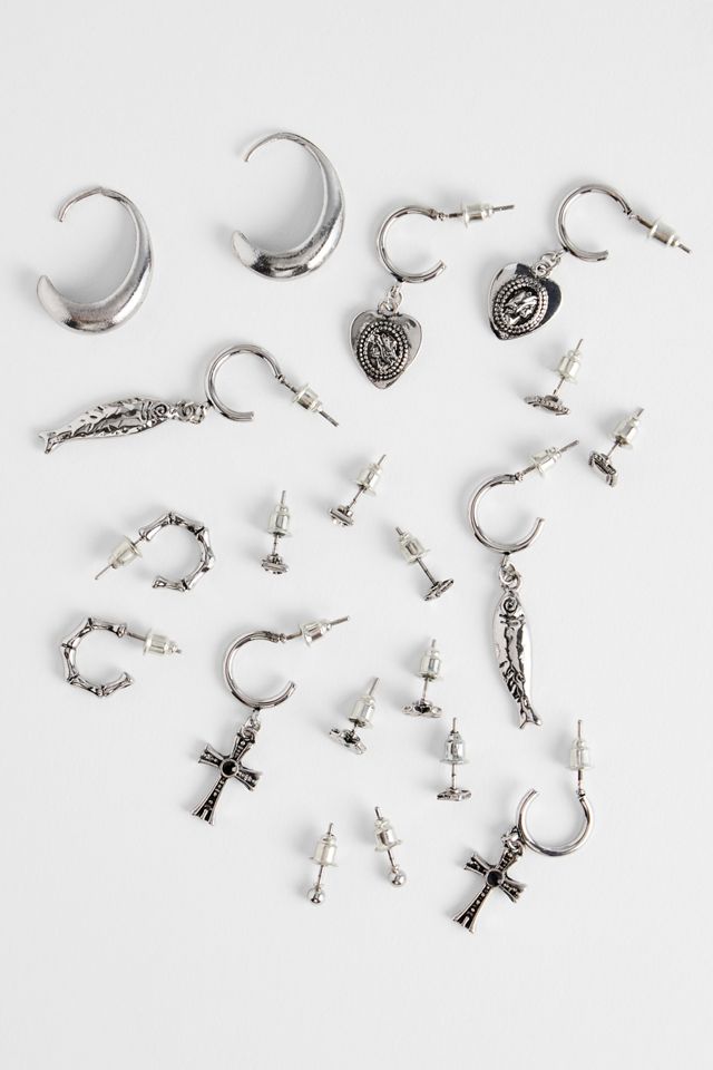 Silence + Noise Cross & Fish Earrings 10-Pack #2
