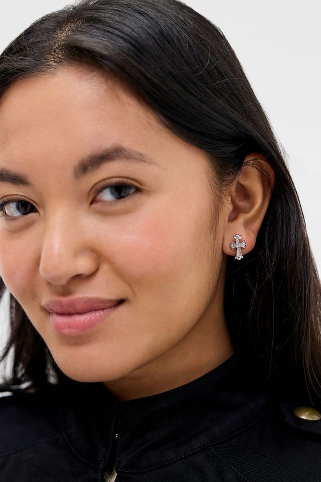 Boucles d'oreilles clous croix Lillie Bohomoon Exclusivité UO #1