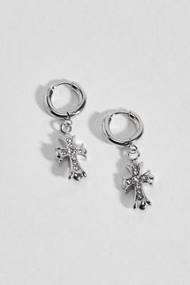 Bohomoon Lillie Cross Hoop Earrings
