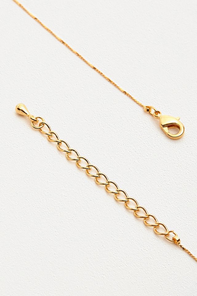 Cinco y dos joyas Celeste Collar de encanto chapado en oro #2