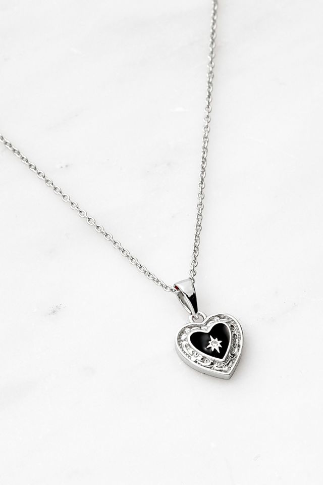 REGALROSE Enamel Solemn Heart Necklace Urban Outfitters UK