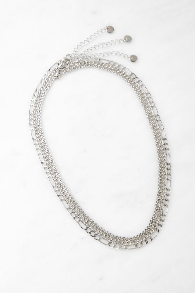 Simple Chain Necklace 3 Pack Urban Outfitters Uk