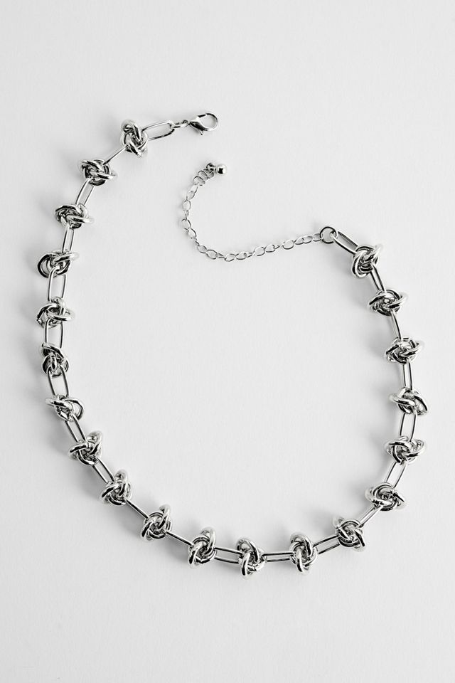 Collar Choker con Cadena Anudada Silence + Noise #2