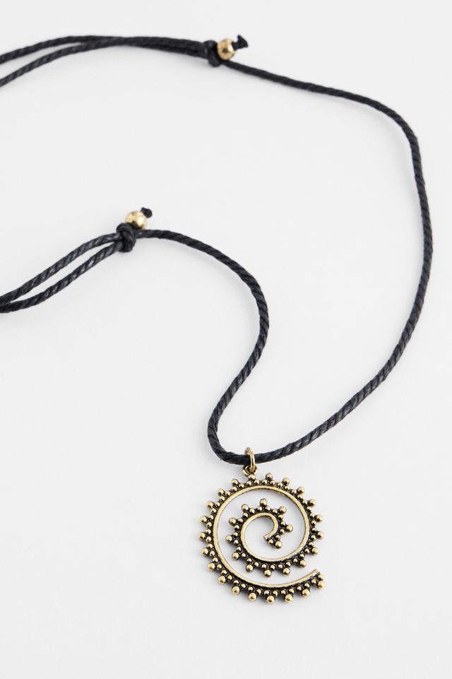 Silence + Noise Ornate Spiral Choker Necklace #2