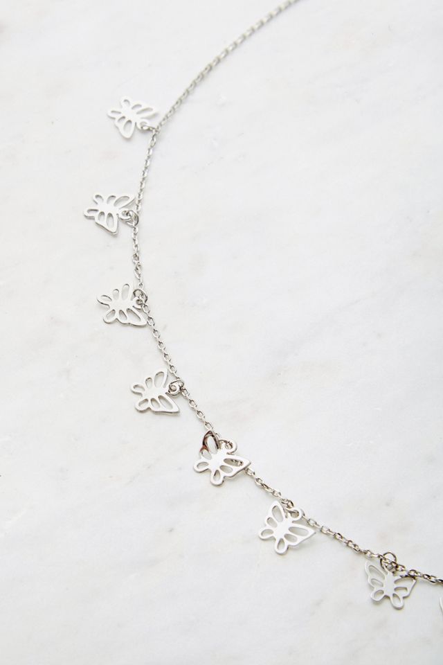 Mini Butterflies Choker Necklace #1