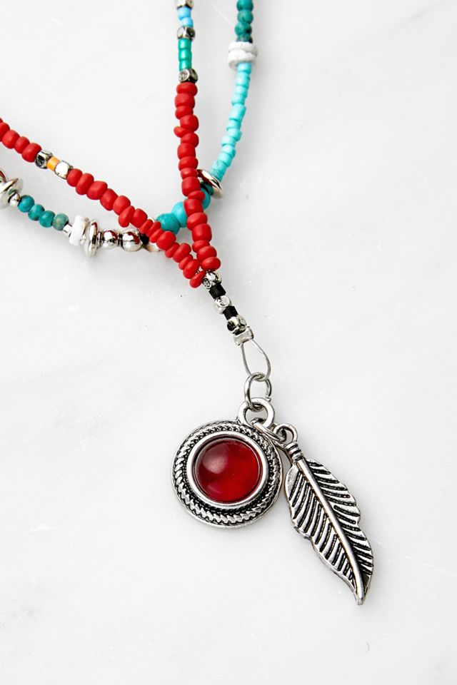 Mixed Bead Multi Layered Necklace #1