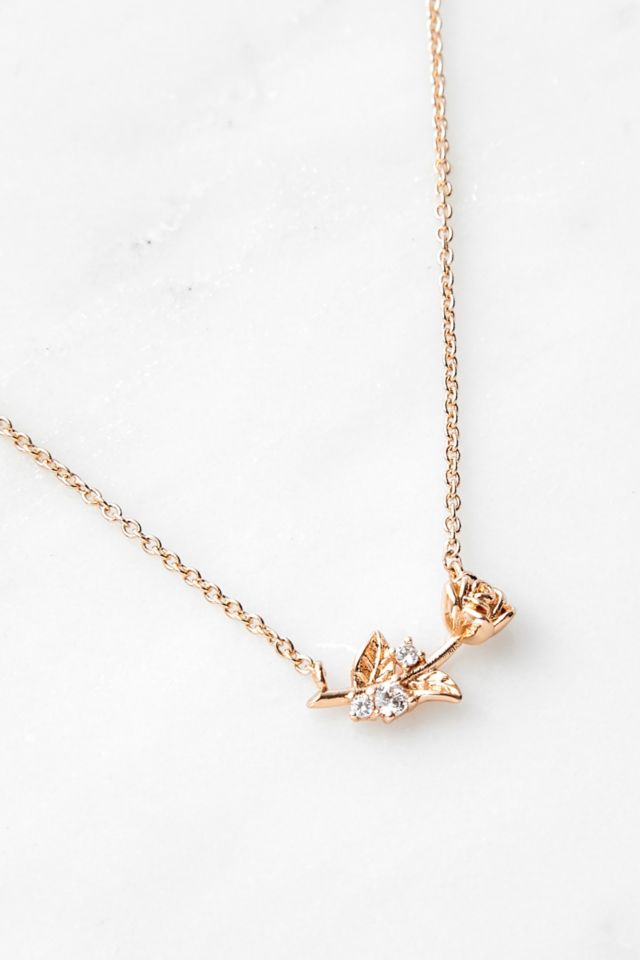 Urban outfitters hot sale rose necklace