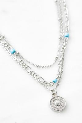 Image of Turquoise Bead Multilayer Necklace