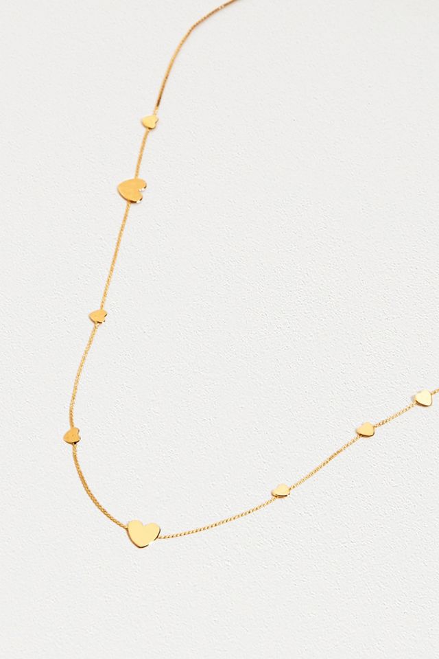Gold Mini Heart Necklace #2