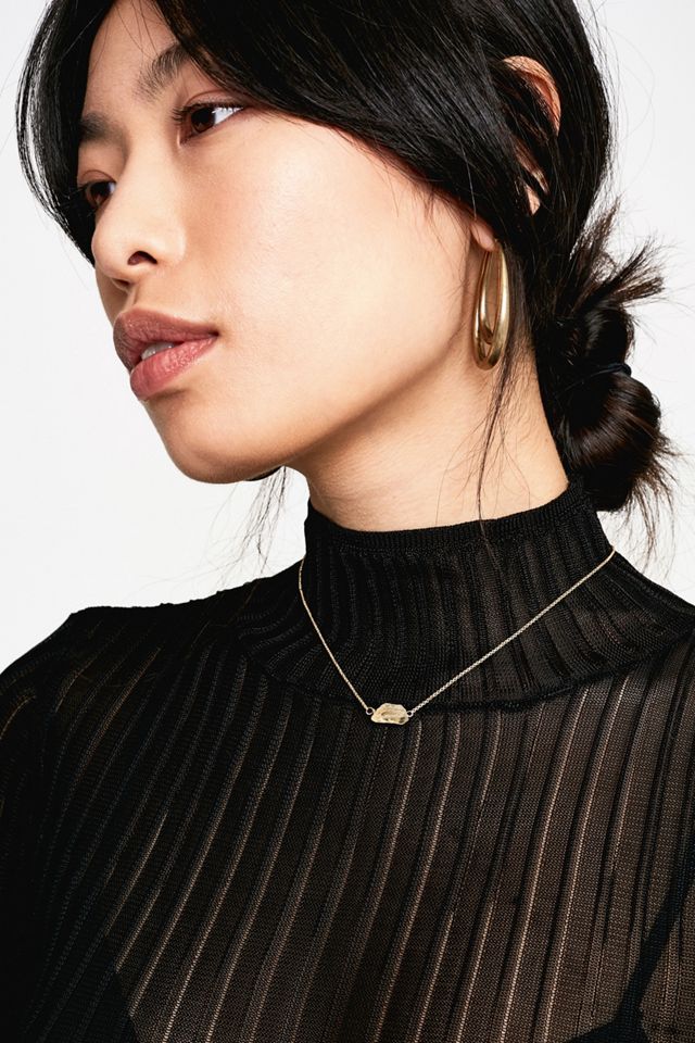 Natural Healing Crystal Gold-Plated Necklace #1