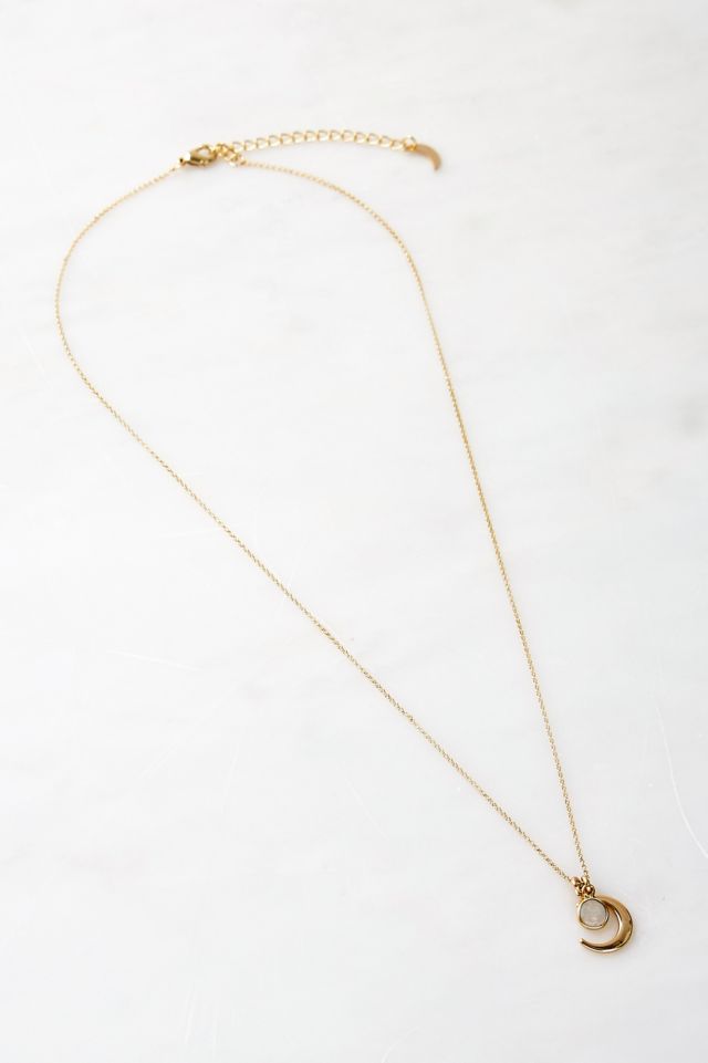 Luna norte moonstone necklace deals
