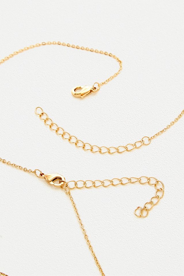 Aries Zodiac Sign Gold Necklace #2