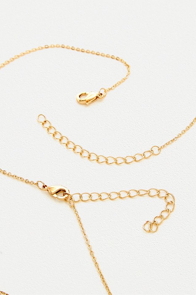Gemini Zodiac Sign Gold Necklace #2
