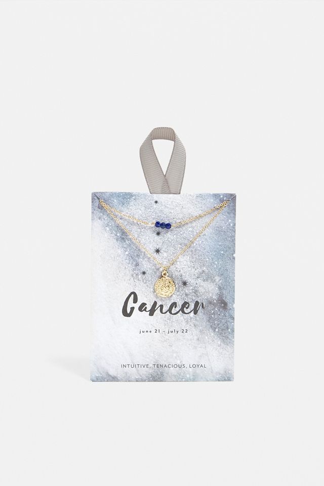 Collier signe astrologique Cancer doré #1
