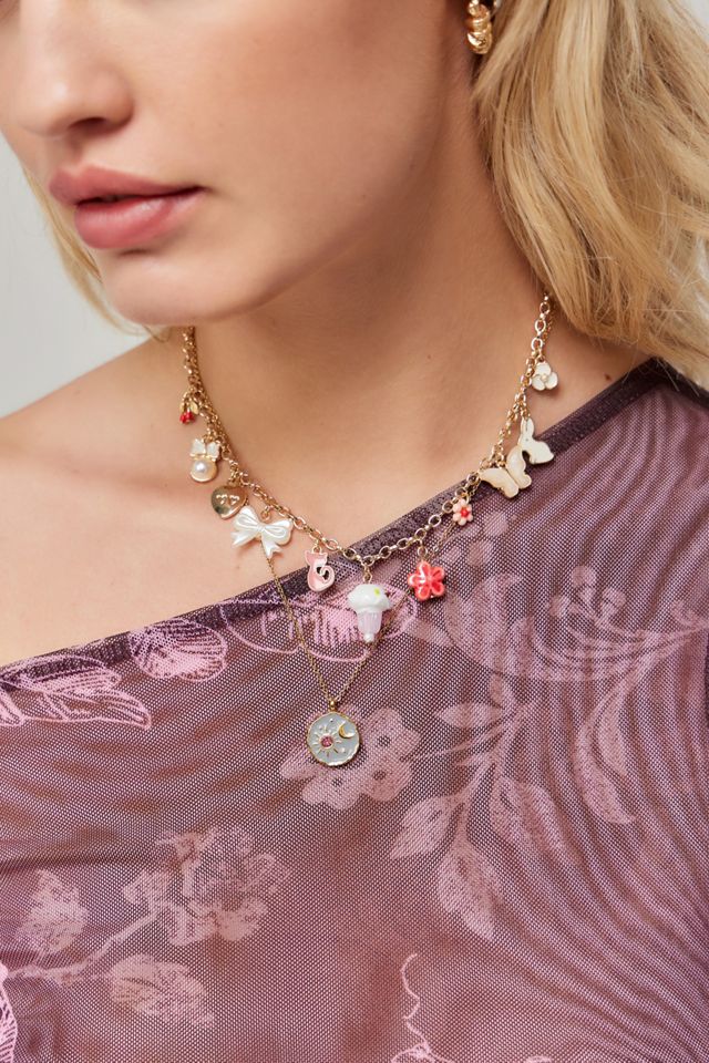 Silence + Noise Bunny Charm Necklace  #1