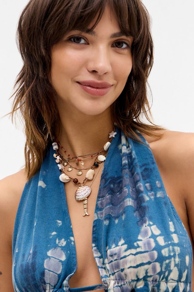 Collier à breloques multi-coquilles UO #1