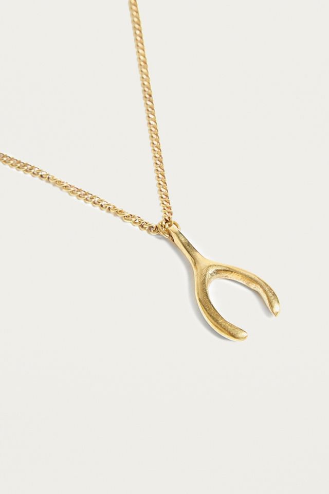 MADE Wishbone Charm Necklace #1