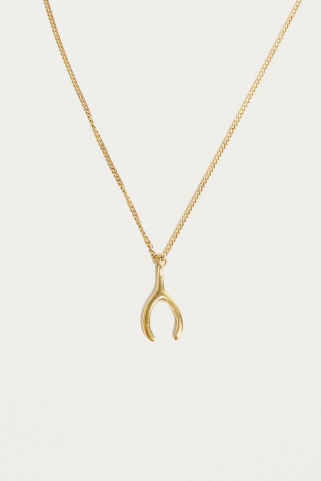MADE Wishbone Charm Necklace #2