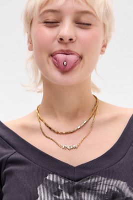 Ed Hardy Logo Chain Necklace
