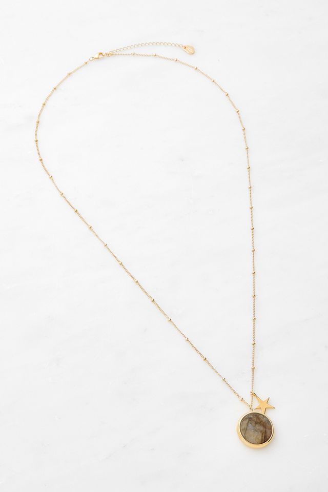 Estella Bartlett Labradorite & Star Charm Collana #2
