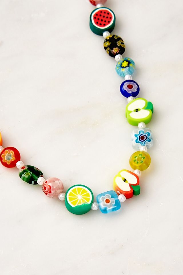 Novelty Bead Choker Necklace