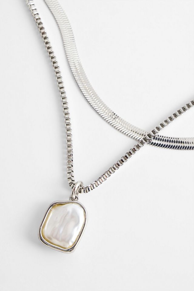 Silence + Noise Collar de Perlas Fundidas Paquete de 2 #1