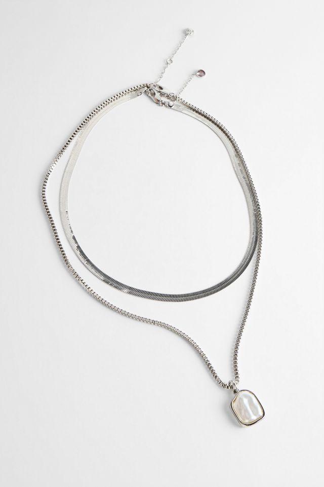 Silence + Noise Collar de Perlas Fundidas Paquete de 2 #2